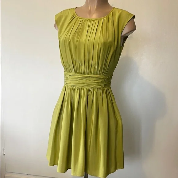 green emerald velvet dress Tie Neck Satin Midi Dress-Green Fir, Peony Bloom main image 1